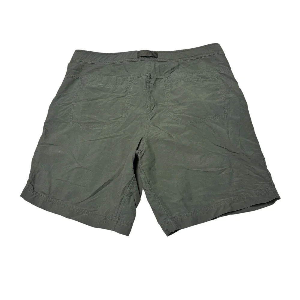 Mountain Hardwear Canyon Shorts Mens 34 Green Hiking Outdoor Belted Nylon UPF 50